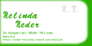 melinda neder business card